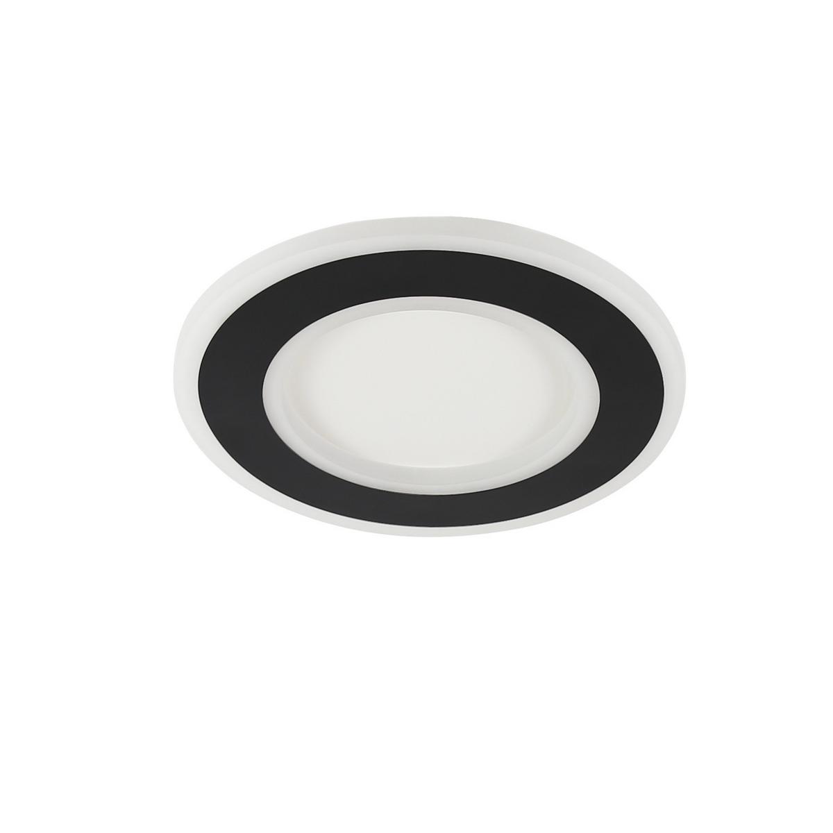 LED-DECKENLEUCHTE Alger 24 cm - Schwarz, Metall (24/24/4cm) - Nettlife