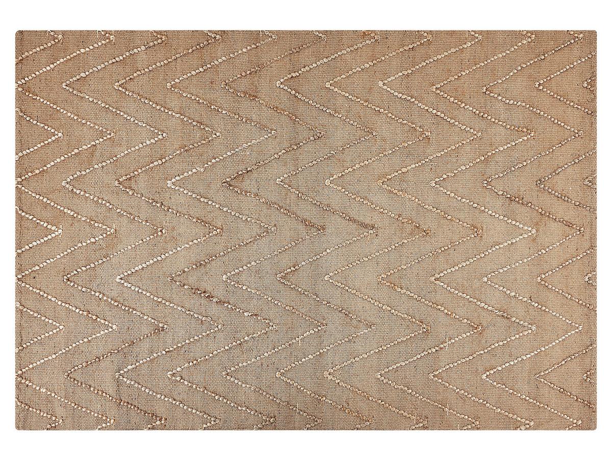 TEPPICH geflochten Daday 200/140 cm - Beige, Naturmaterialien (140/200cm) - Beliani