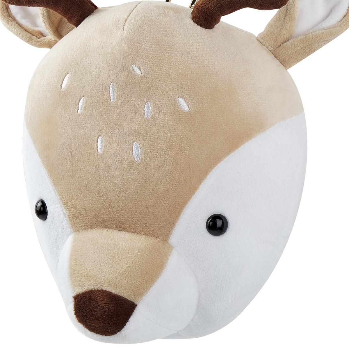 WANDDEKORATION Baumwolle beige Bambi - Beige, Textil (23/30/10cm) - Beliani