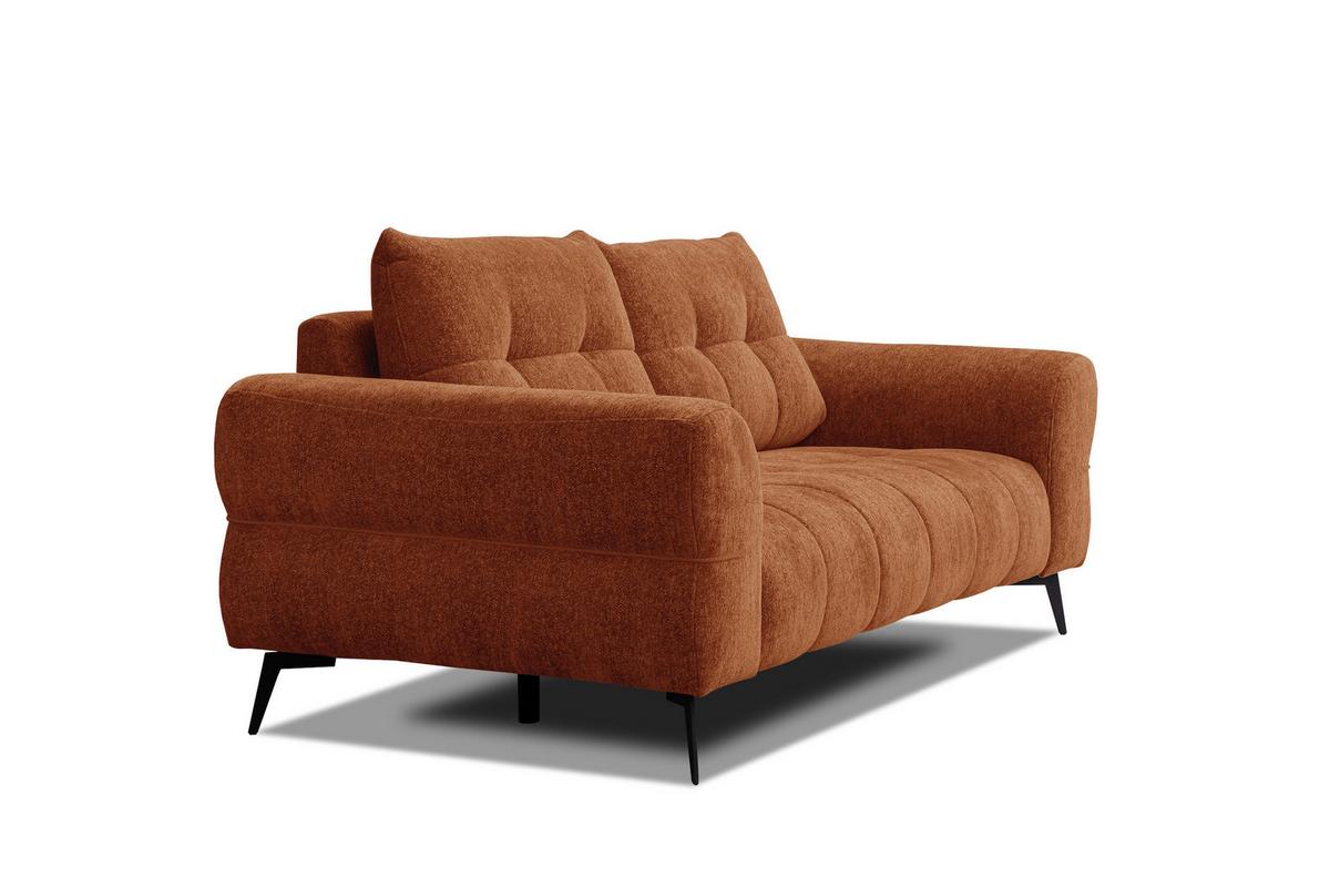SOFA SALVINI 2,5-Sitzer, orange - Orange, Holz/Textil (206/88/99cm) - Wozimo