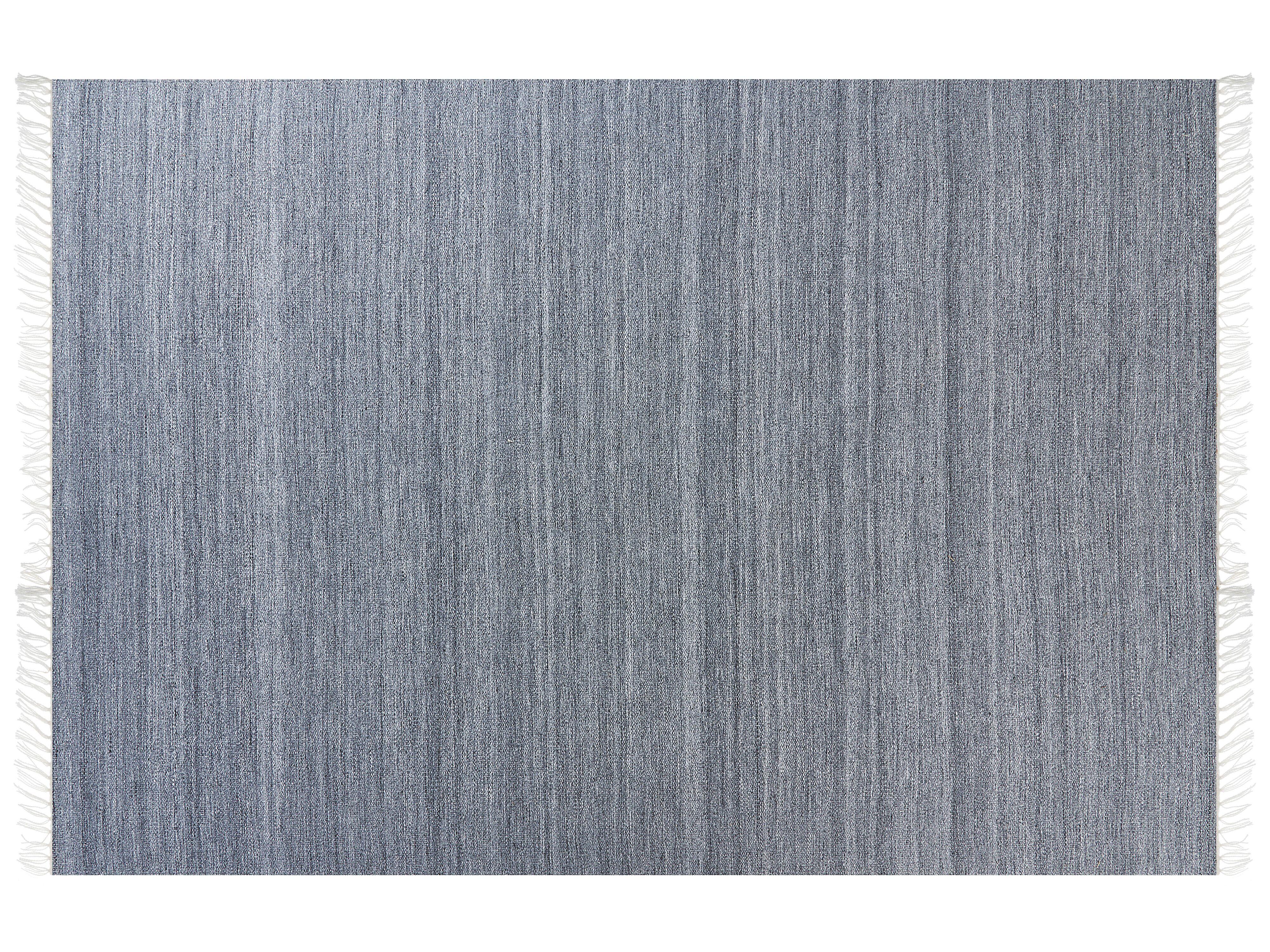 TEPPICH geflochten Malhia 230/160 cm - Grau, Kunststoff (160/230cm) - Beliani