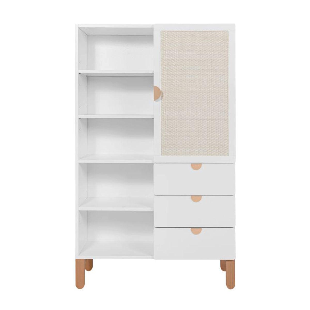 BÜCHERREGAL Laurie Weiß und Holz - Weiß, Holzwerkstoff (90/150/32.5cm) - Petits-meubles