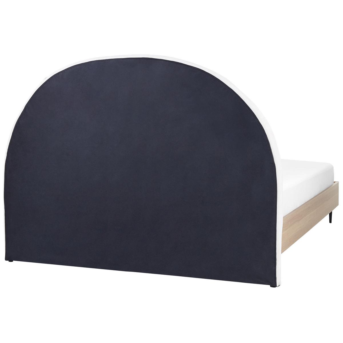 BETT 160/200cm Cremeweiß Millay - Creme, Textil (160/200cm) - Beliani