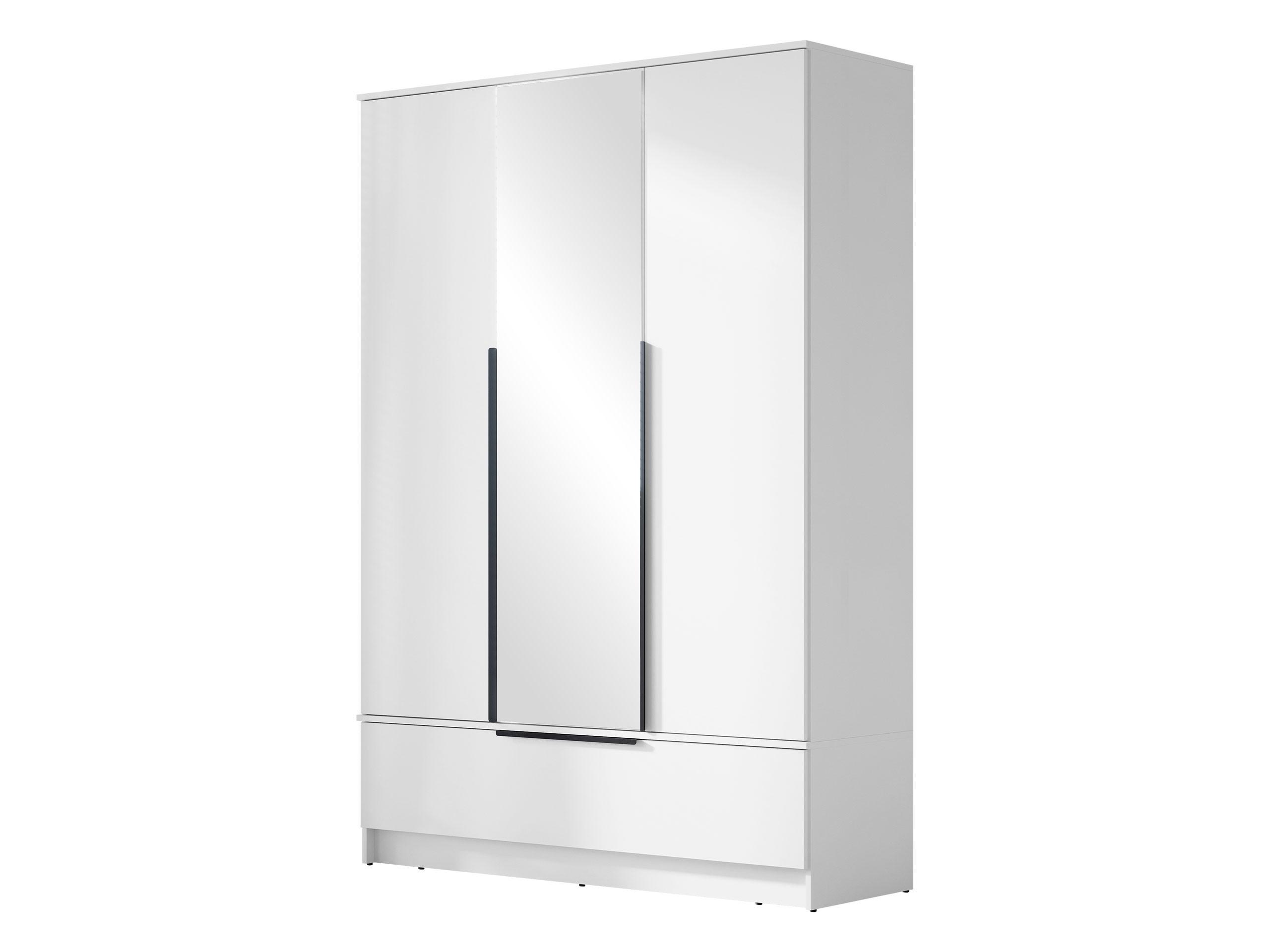 DREHTÜRENSCHRANK Spirit 3D - Schwarz/Weiß, Holzwerkstoff/Kunststoff (135/193/51cm) - MIRJAN24