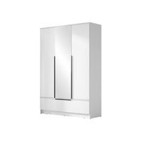 DREHTÜRENSCHRANK Spirit 3D - Schwarz/Weiß, Holzwerkstoff/Kunststoff (135/193/51cm) - MIRJAN24
