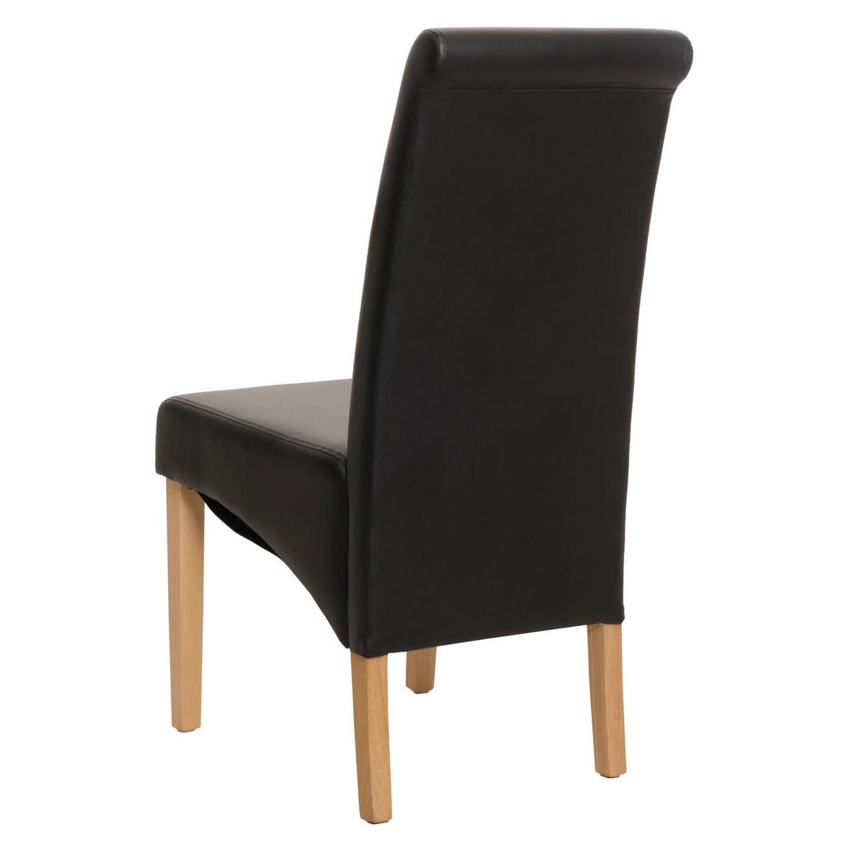ESSZIMMERSTUHL Schwarz, Braun 6er-Set - Schwarz/Braun, Textil (46/99/50cm) - MCW