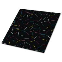 FLIESENAUFKLEBER 9 Stück 30x30 cm selbstklebend Bunte Linien - Multicolor, Textil (30/1.6/30cm) - TULUP