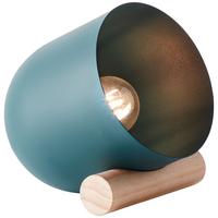 TISCHLEUCHTE Koji 93043/73 - Chromfarben, Holz (22/16/20cm) - Brilliant