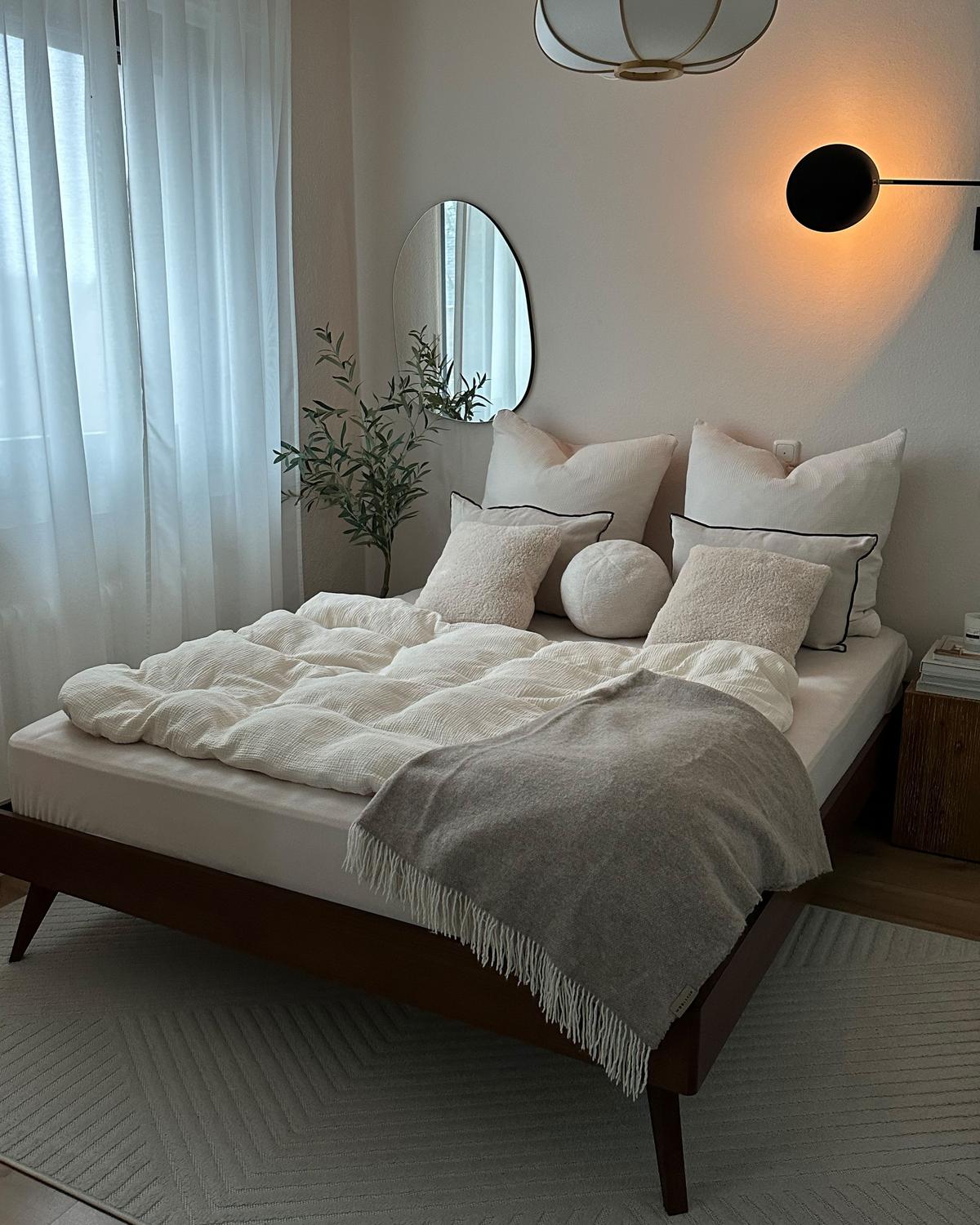 BETT 160/200cm Dunkler Holzfarbton Berric - Dunkelbraun, Holzwerkstoff (160/200cm) - Beliani