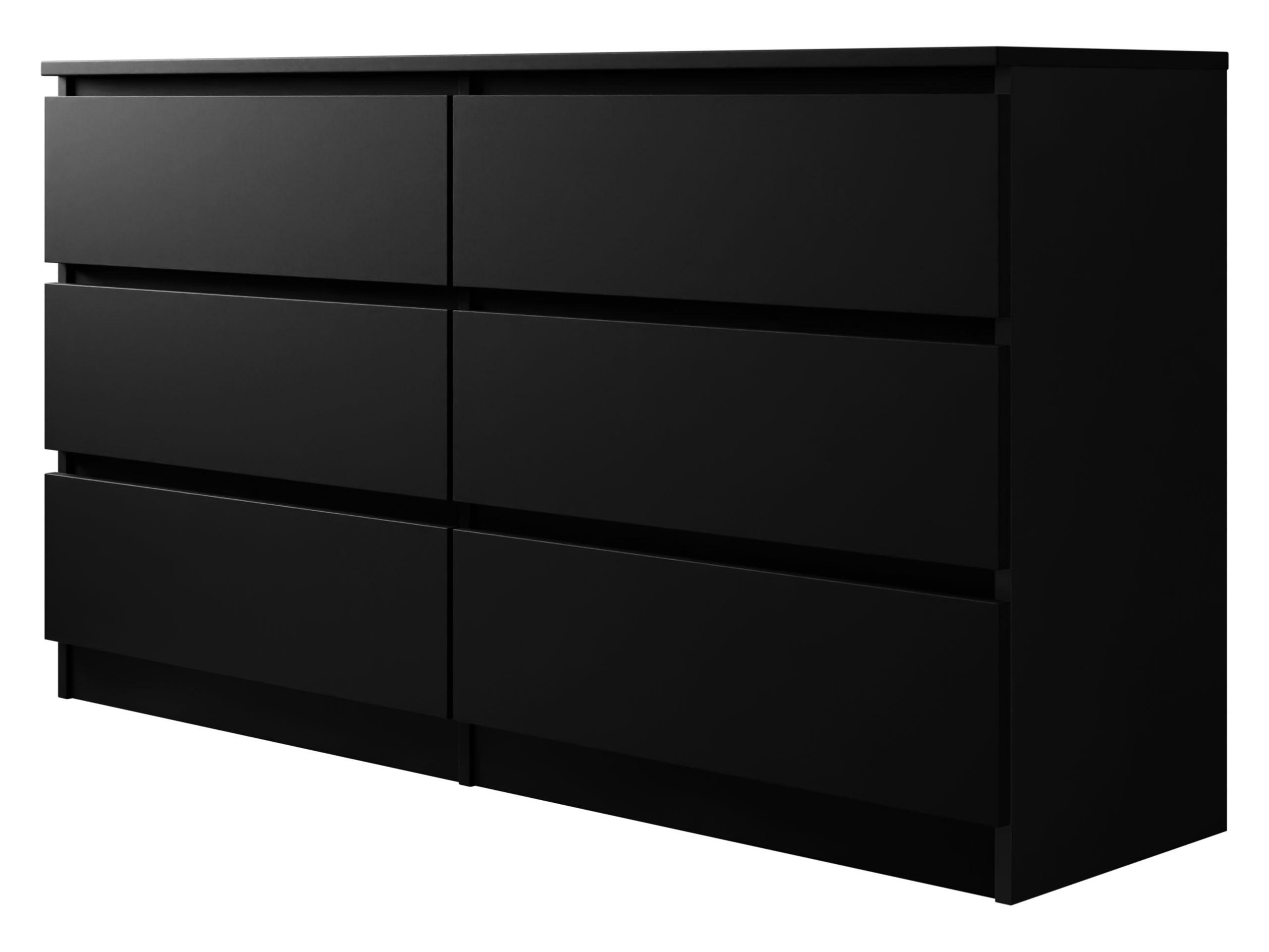 KOMMODE Malwa M6 - Schwarz, Holzwerkstoff (138/77/40cm) - MIRJAN24