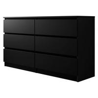 KOMMODE Malwa M6 - Schwarz, Holzwerkstoff (138/77/40cm) - MIRJAN24