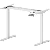 HÖHENVERSTELLBARER-SCHREIBTISCHGESTELL Stahl Weiß - Weiß, Metall (60/119/100cm) - HOMCOM