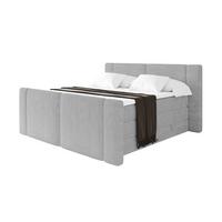 BOXSPRINGBETT mit Matratze H3/H4 - EVON KING Zanozek - 180x200 cm Grau - Greige, Holzwerkstoff (180/200cm) - ALTDECOR