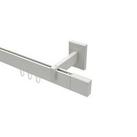 GARDINENSTANGE INNENLAUF Smartline Lox 300 cm (geteilt in 3 x 100 cm), 1-läufig, 14x35 mm Weiß - Weiß, Metall (300cm) - INTERDECO