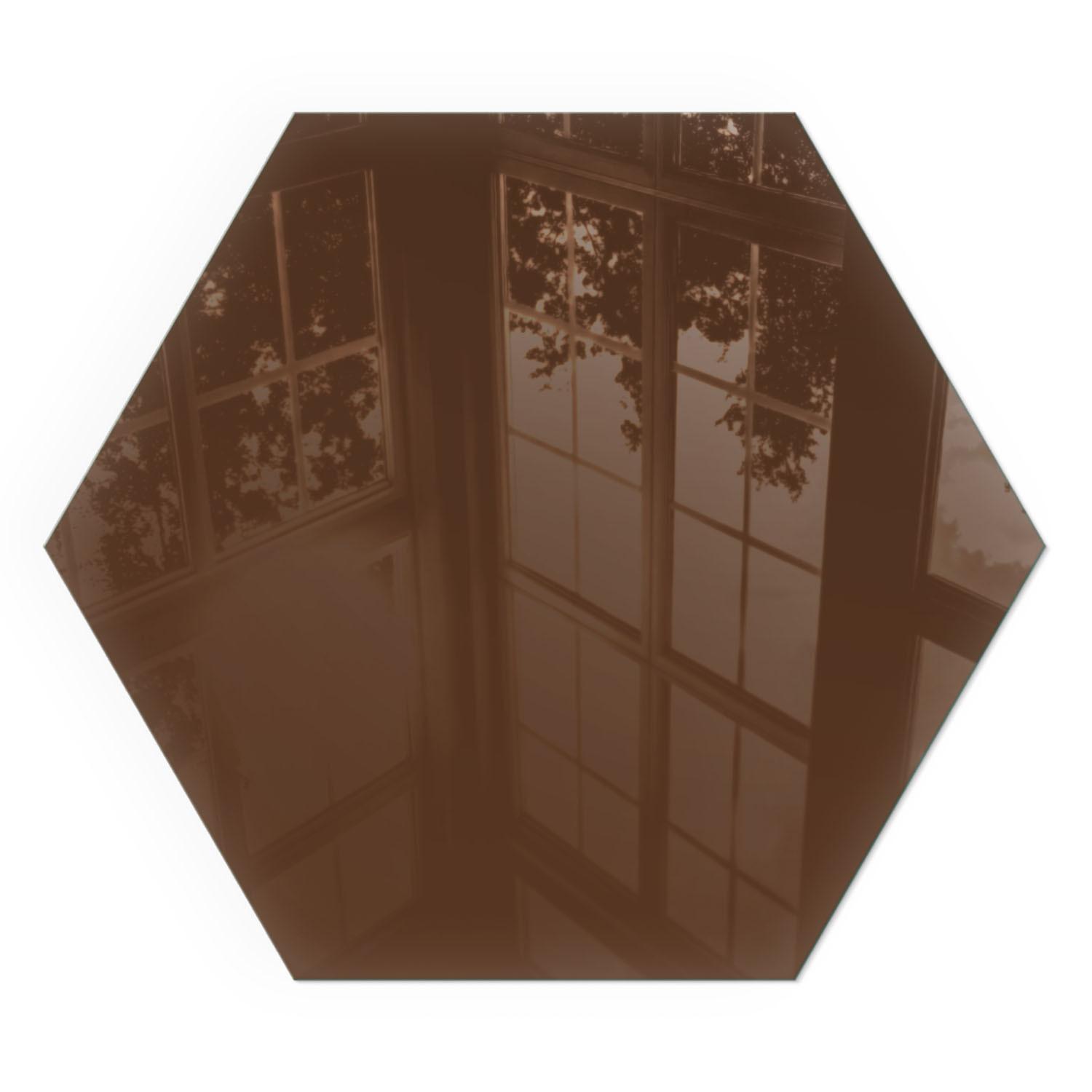 GLASPLATTE für Kamin h40 cm - Braun, Glas (40/40/0.4cm) - TULUP