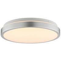 LED DECKENLEUCHTE Livas Nickel/Aluminium/Weiß 33/33/7 cm - Multicolor, Metall (33/33/7cm) - Brilliant