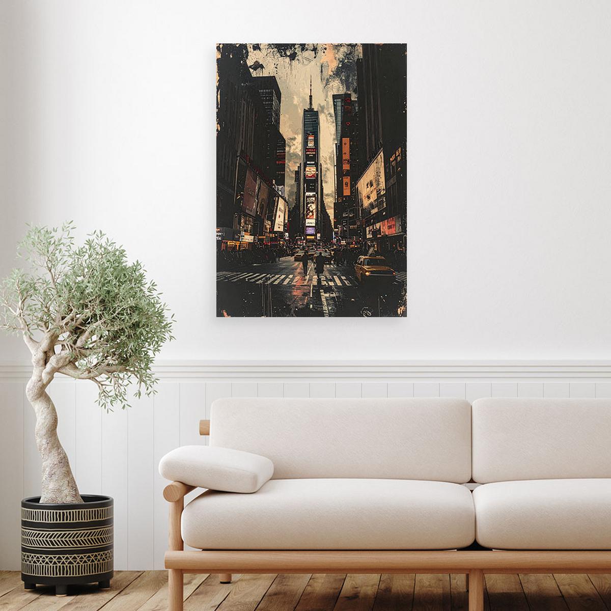 LEINWANDBILD Städte & Architektur 80x120cm - Schwarz, Textil (80/120cm) - Feeby