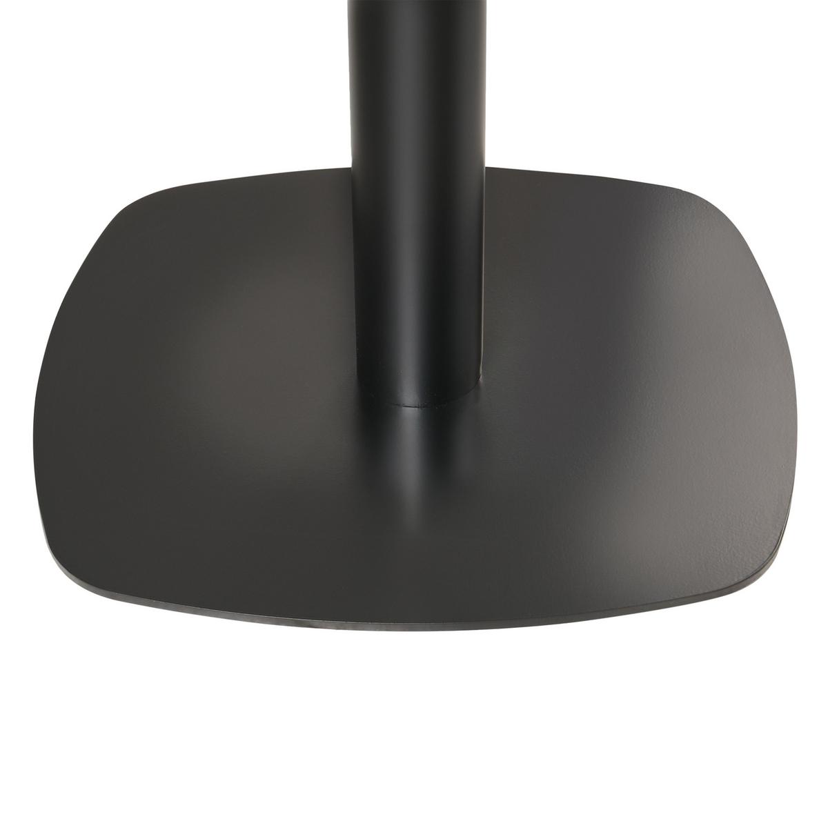 STEHTISCH Schwarz/Dunkelbraun 60/60 cm Morella - Dunkelbraun, Holzwerkstoff (60/60/103cm) - Beliani