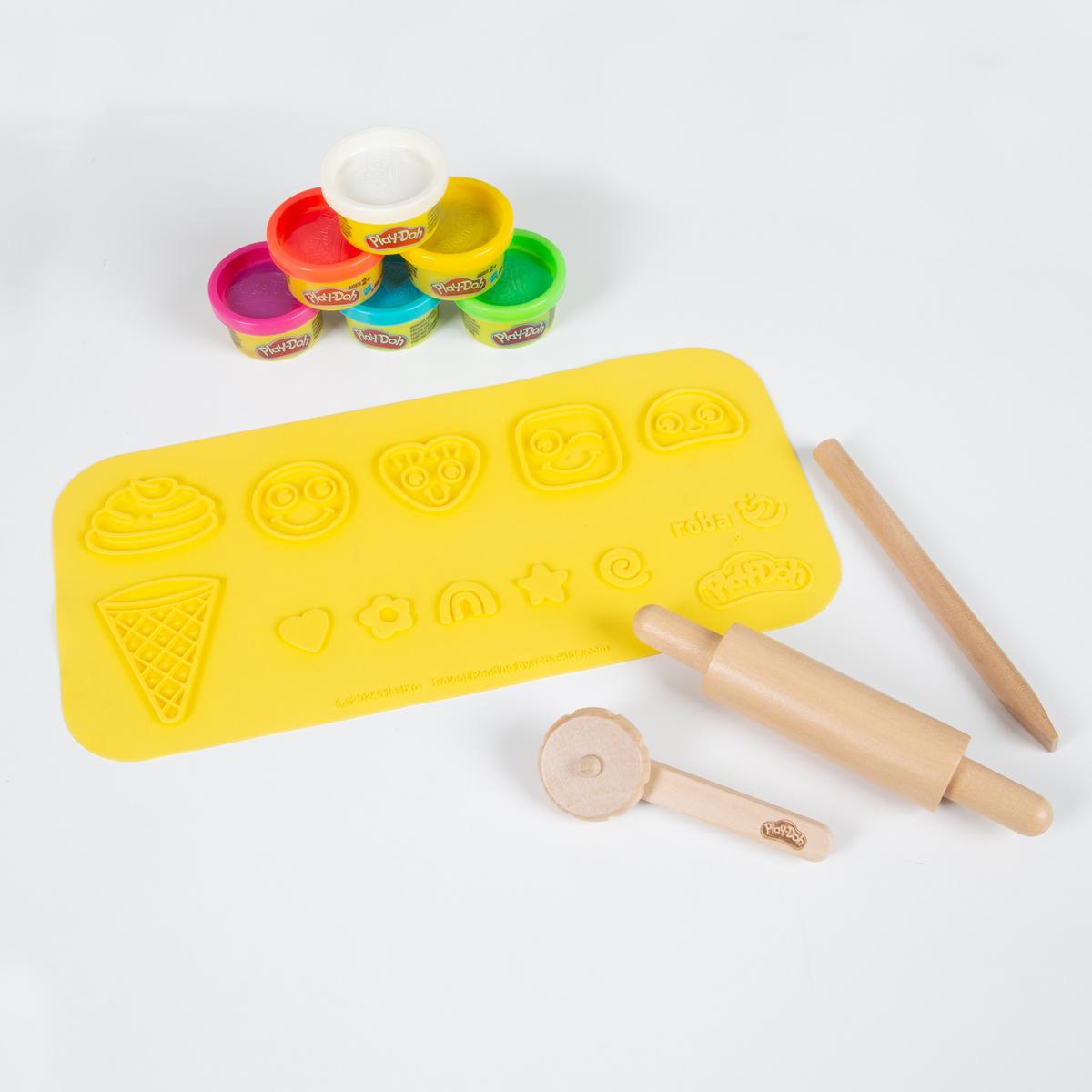 SPIELSET KNETE roba x Play-Doh Klein - Multicolor, Holz/Kunststoff (30/14.5/1cm) - Roba