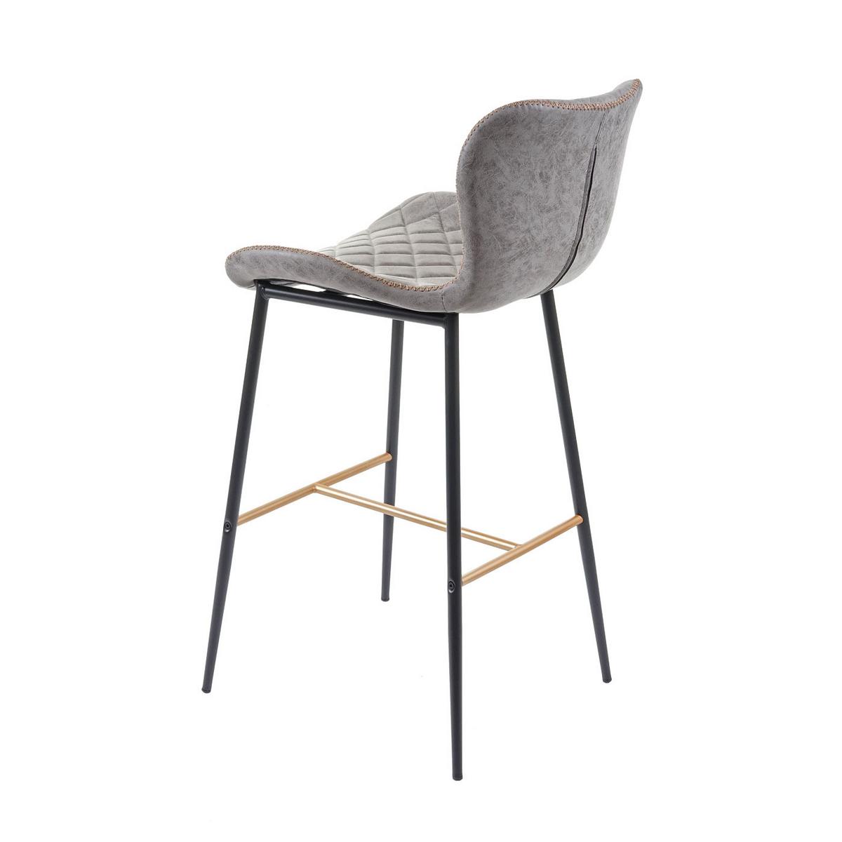 BARHOCKER Grau 2er-Set - Grau, Textil (48/100/57cm) - MCW