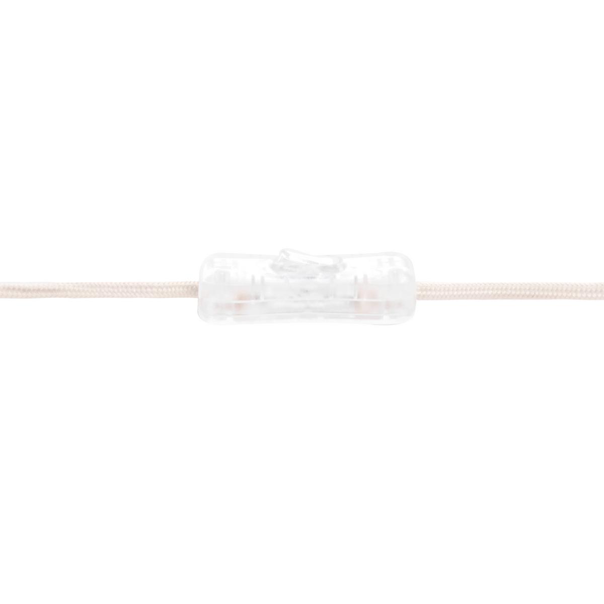 TISCHLAMPE Metall Weiß Loky - Weiß, Textil (30/30/58cm) - Beliani