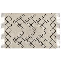 KURZFLOR-TEPPICH Erler 200/140 cm - Beige, Textil (140/200cm) - Beliani