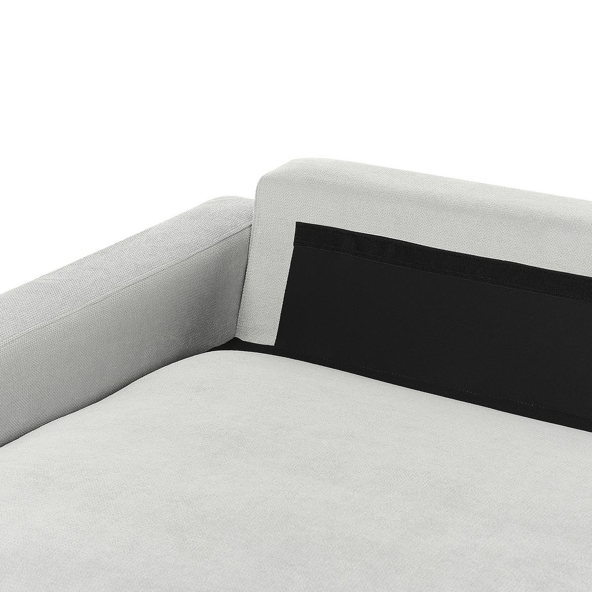 3-SITZER-ECKSOFA hellgrau linksseitig Maloy - Schwarz/Grau, Textil (272/189cm) - Beliani