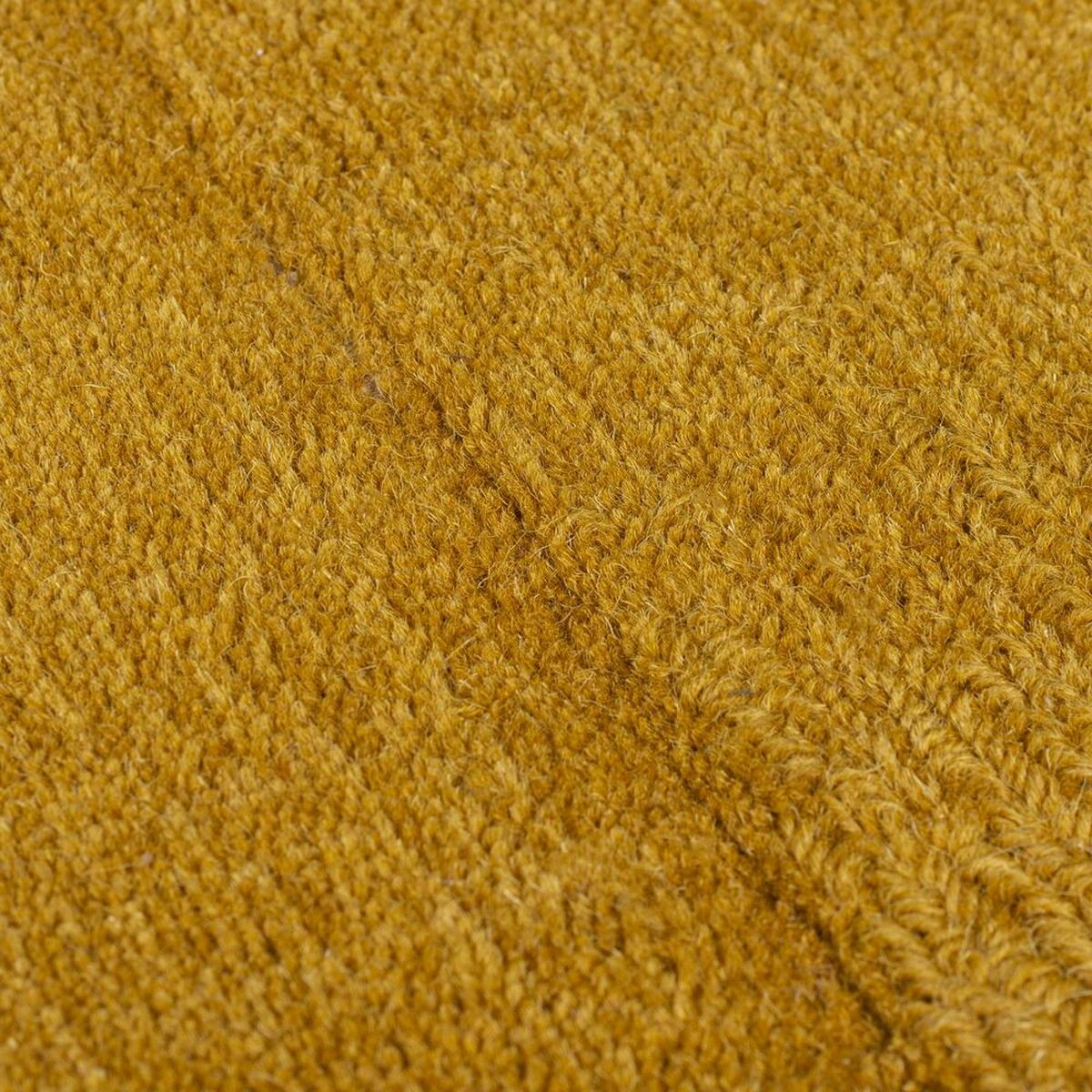 WOLLTEPPICH SID, geometrisch, Gelb, 200 x 290 cm - Gelb, Textil (200/290cm) - KADIMA DESIGN