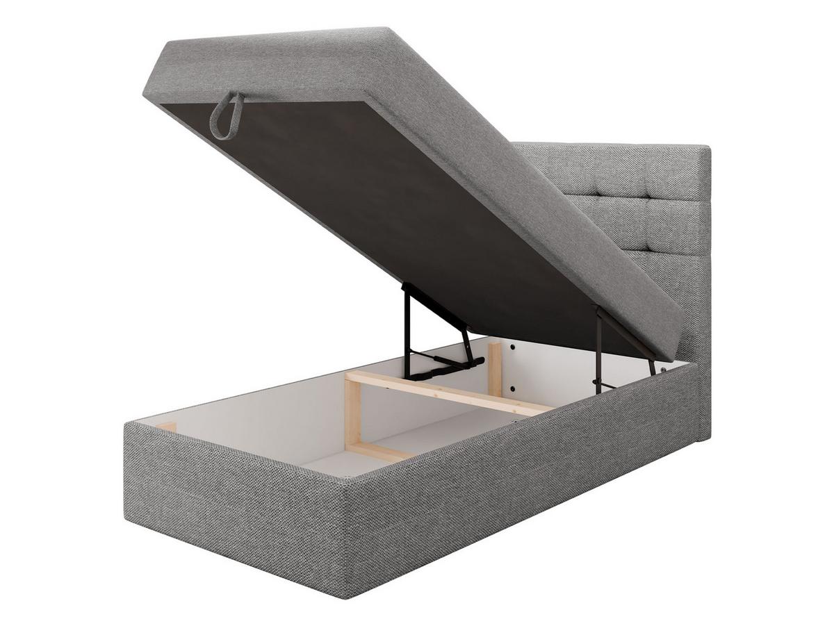 BOXBETT Luanda Single - H3 - Schwarz/Grün, Holz/Kunststoff (90/200cm) - MIRJAN24