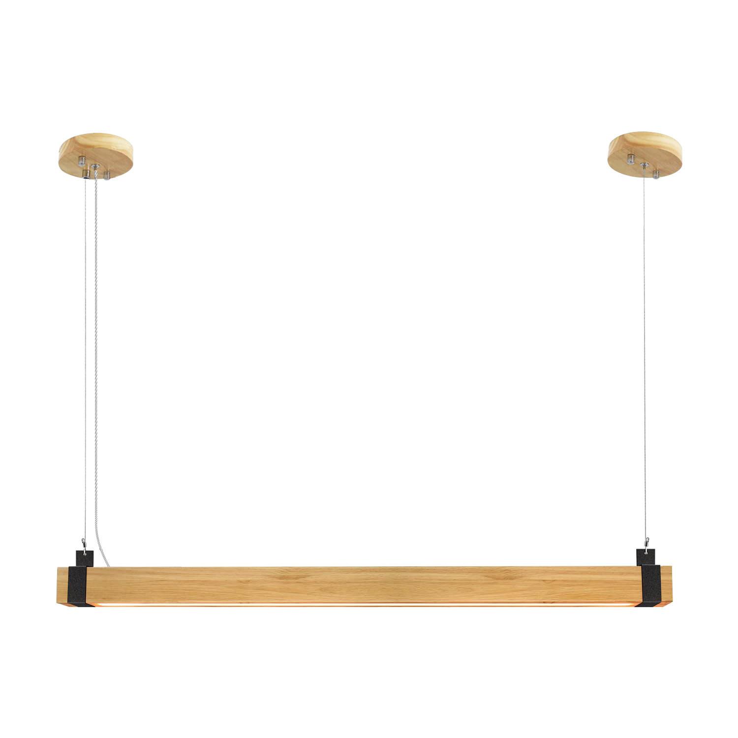 PENDELLEUCHTE Valeska 100/12/150 cm - Braun, Holzwerkstoff (100/12/150cm) - Nettlife