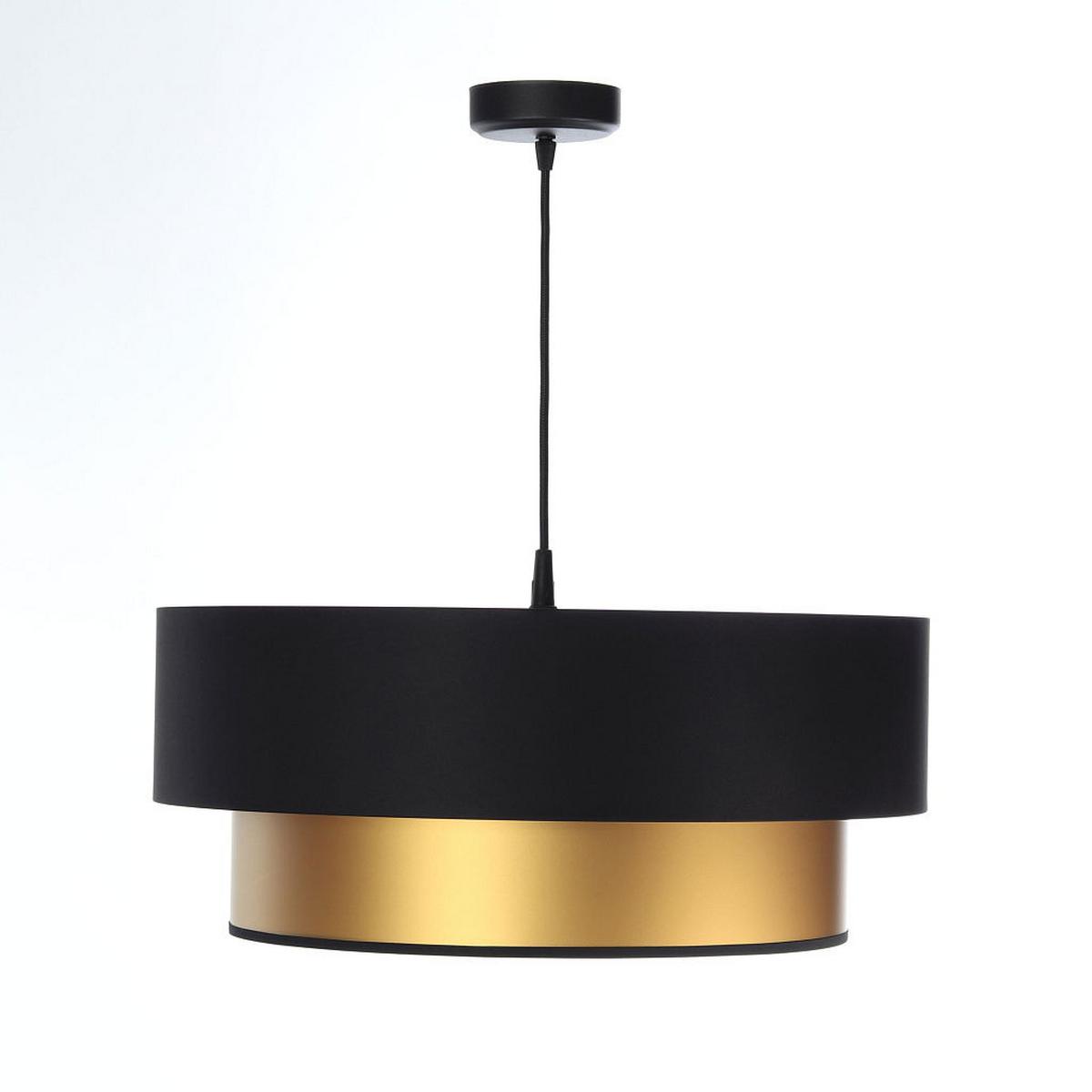 HÄNGELEUCHTE Gold 60/20 cm - Goldfarben/Schwarz, Kunststoff (60/1/20cm) - ONZENO