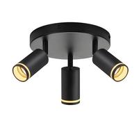 STRAHLER Feier 3-flammig 20/20/17 cm - Schwarz, Metall (20/20/17cm) - ZMH