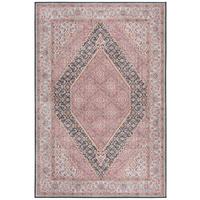 TEPPICH Waschbar HURST, orientalisch mit Medaillon, Rosa, 152 x 230 cm - Rosa, Textil (230/152cm) - KADIMA DESIGN