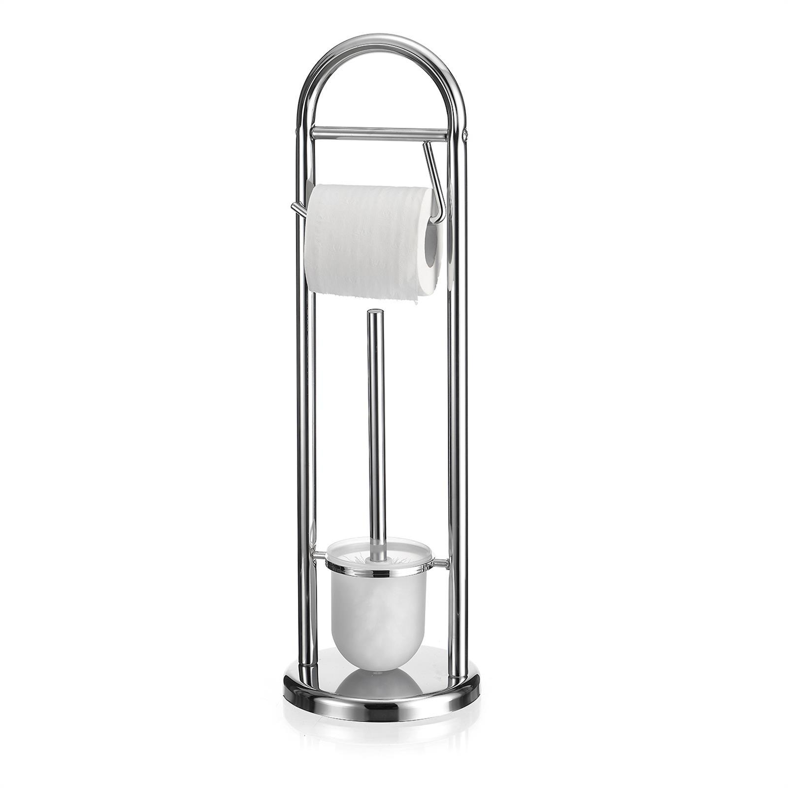 TOILETTENPAPIERHALTER EGON chrom - Chromfarben, Metall (19/63/19cm) - IDIMEX