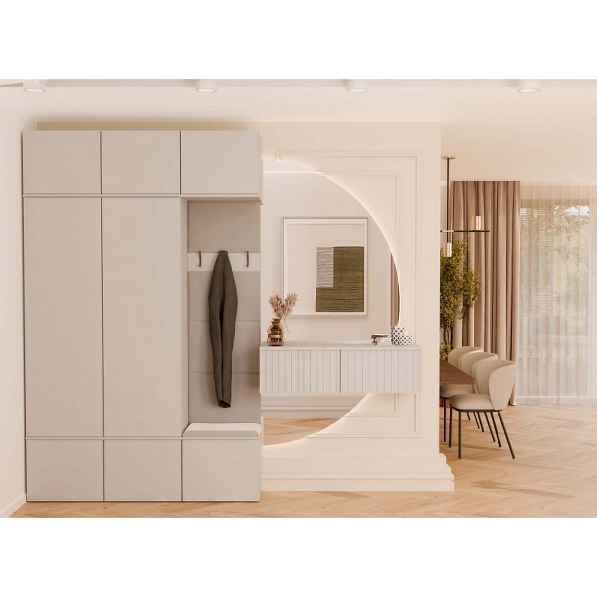 GARDEROBENSCHRANK modern, Schrank Set Kleiderschrank - Schuhschrank Kaschmir 150/238/35 - Kaschmir, Holzwerkstoff (150/238/35cm) - RAUMHIRSCH FURNITURE