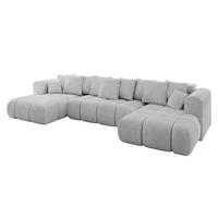WOHNLANDSCHAFT CLOUD-U-v1 405x185x90 Grau Cord - Grau, Holzwerkstoff/Kunststoff (405/90/185cm) - ALTDECOR
