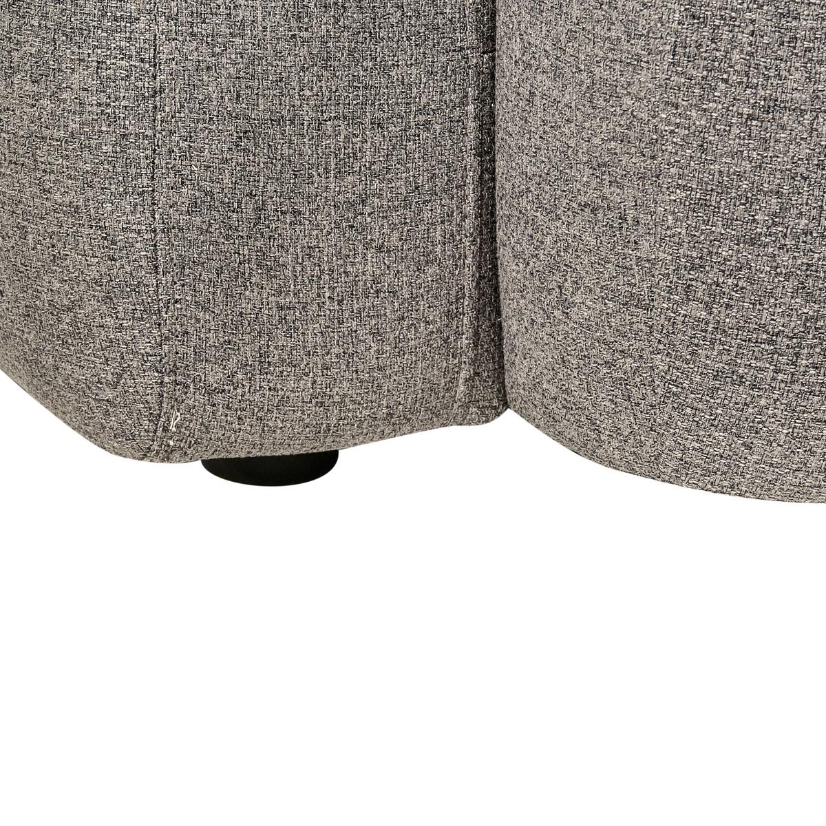 3-SITZER-SOFA Stoff Dunkelgrau Afoss - Dunkelgrau, Textil (195/71/94cm) - Beliani