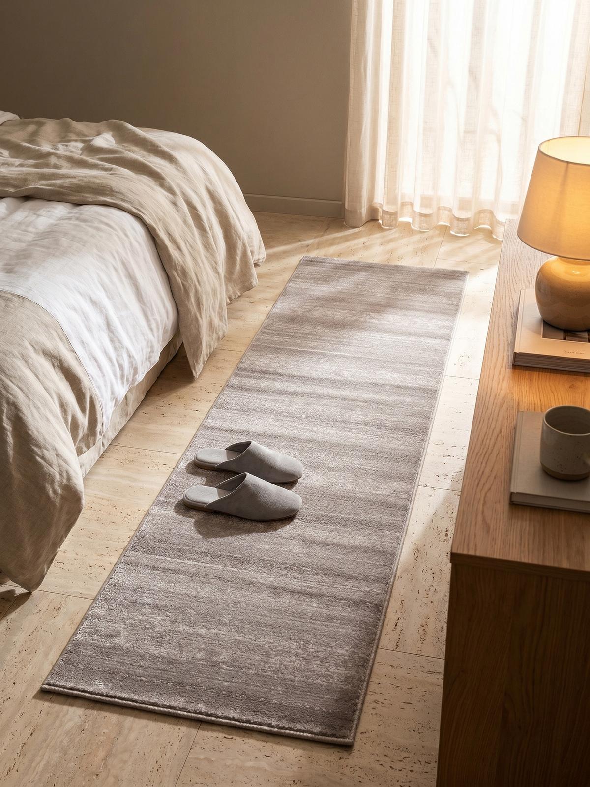 KURZFLORTEPPICH INN, einfarbig, Beige, 80 x 300 cm - Beige, Textil (300/80cm) - KADIMA DESIGN