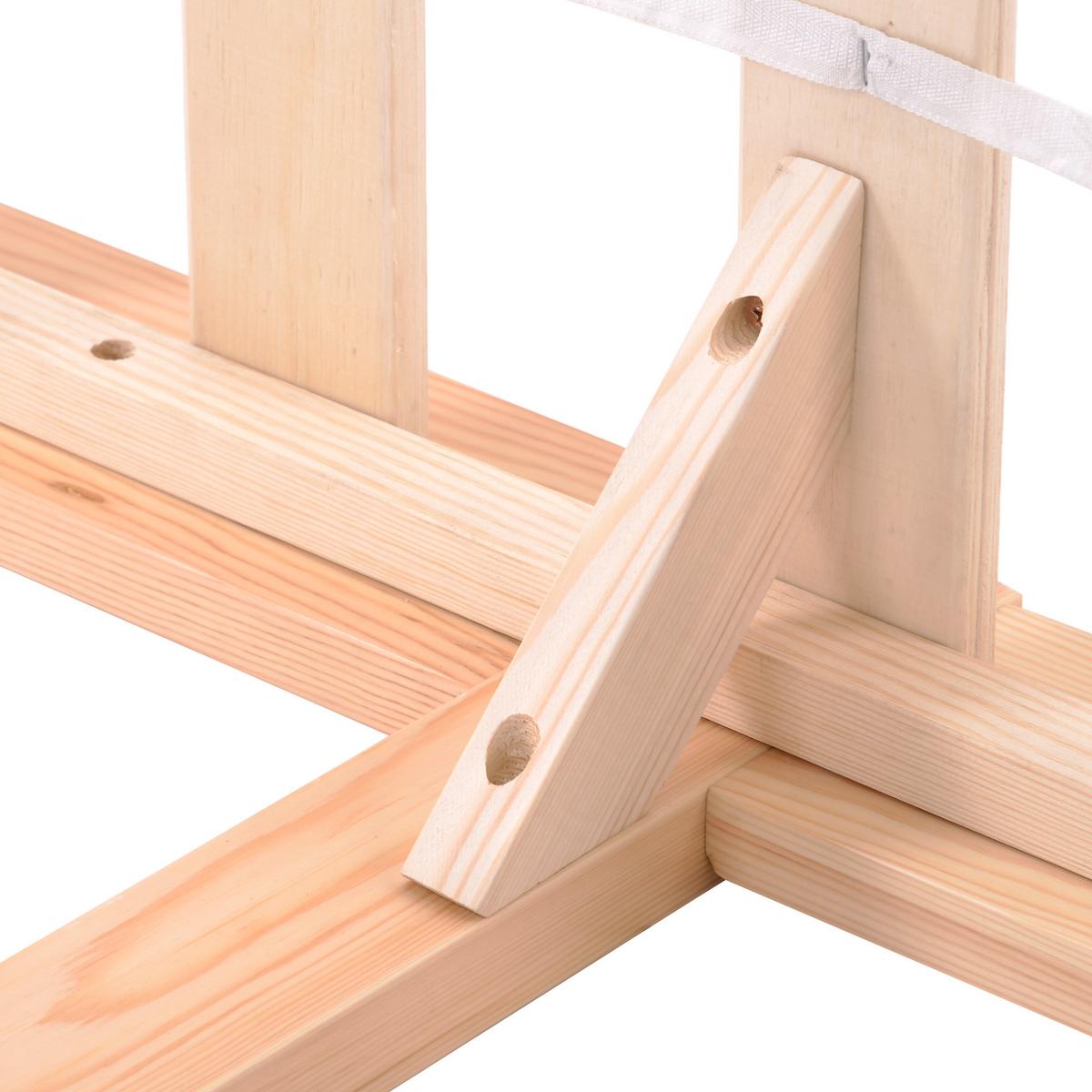 MASSIVHOLZBETT Natur 200/140 cm - Beige, Holz - Urban Meuble
