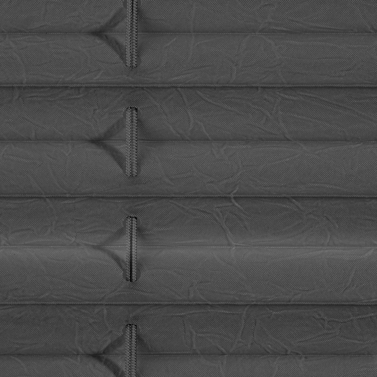 DACHFENSTER PLISSEE HAFTFIX, OHNE BOHREN Grau, 100 cm, 59.3, 100 - Grau, Textil (59.3/100cm) - Lichtblick Original