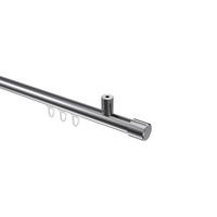 GARDINENSTANGE INNENLAUF Sonius Santo 200 cm, 1-läufig, 20 mm Ø Chrom - Chromfarben, Metall (200cm) - INTERDECO