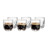 ESPRESSOGLÄSER-SET (1/2/3) Gocce transparent 60 ml 6-tlg. - Transparent, Glas (0.06L) - Leonardo Living