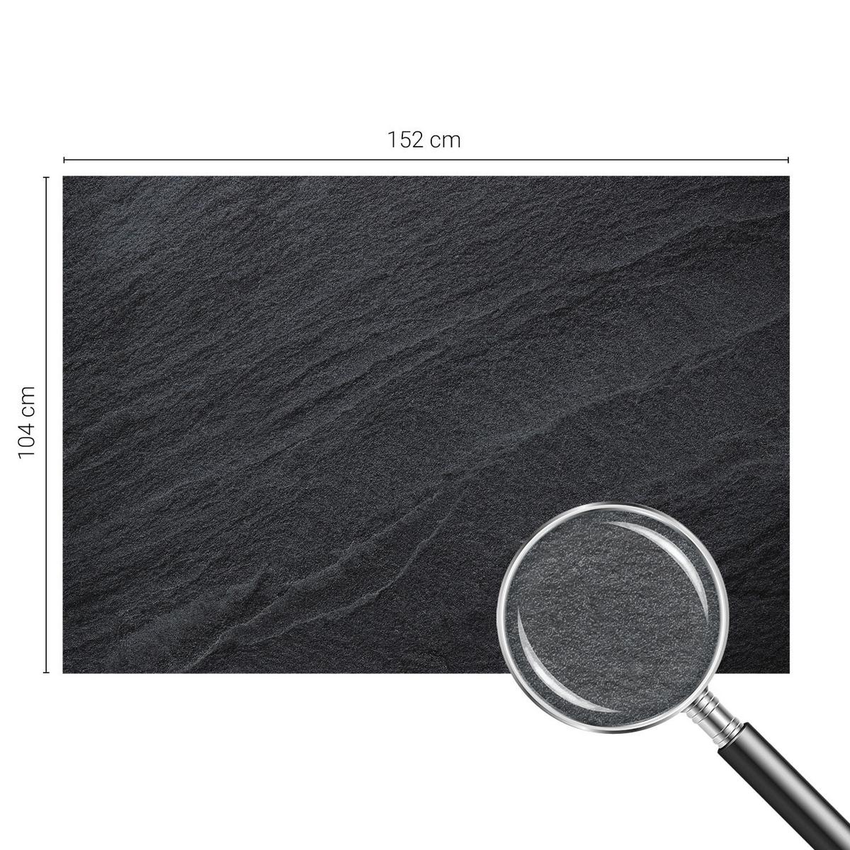 FOTOTAPETE 152x104 cm - Steine Eleganz - Schwarz, Textil (152/104cm) - Wallfluent
