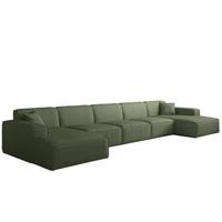 WOHNLANDSCHAFT Celes Premium Xl Scala - Jadegrün, Holzwerkstoff/Textil (462/73/165cm) - Fun Möbel