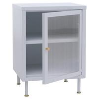 NACHTTISCH rechteckig Weiß - Weiß, Metall (41/55/41cm) - MCW