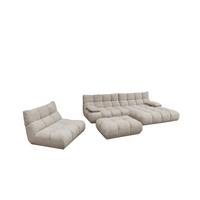 SITZGRUPPE VIVIEN 3ER SET Beige Cord (1er-Set) - Beige, Kunststoff/Textil (510/85/359cm) - KAWOLA