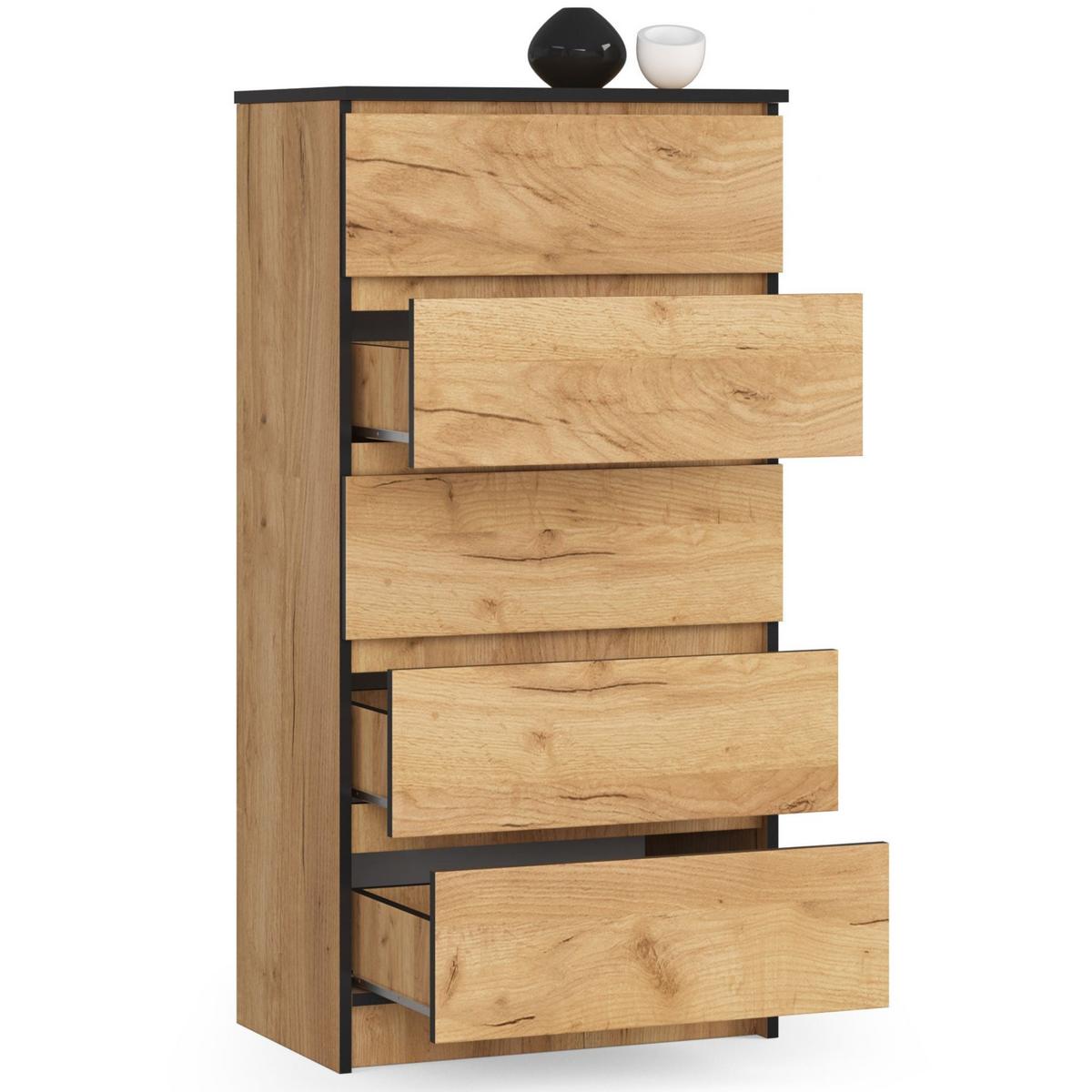 KOMMODE Eiche Craft 121/60/40 - Eiche San Remo, Holzwerkstoff (60/121/40cm) - RAUMHIRSCH FURNITURE