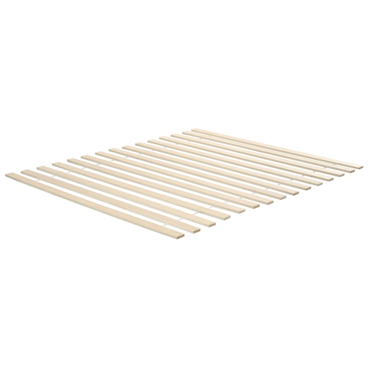 BETT mit Lattenrost 160/200 cm Kiefernholz Hellbraun Gonfaron - Hellbraun, Holz (160/200cm) - Beliani