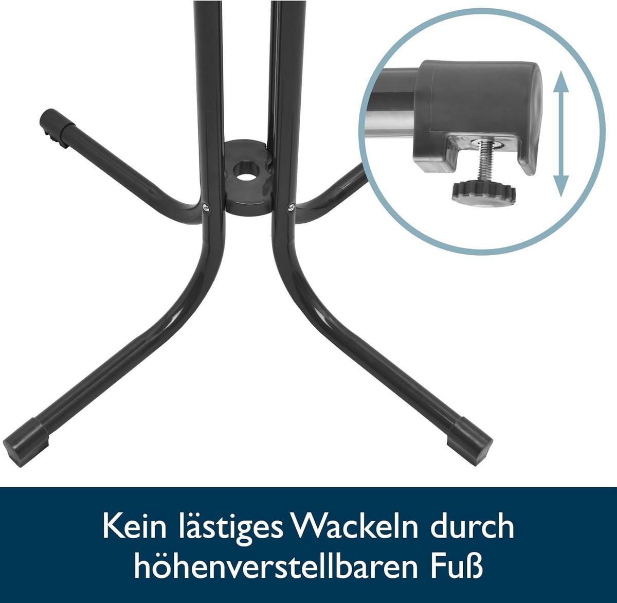 STEHTISCH Bellini Ø70xH110cm Grau (2tlg) - Grau, Holz/Metall (70/70/110cm) - Beautissu 
