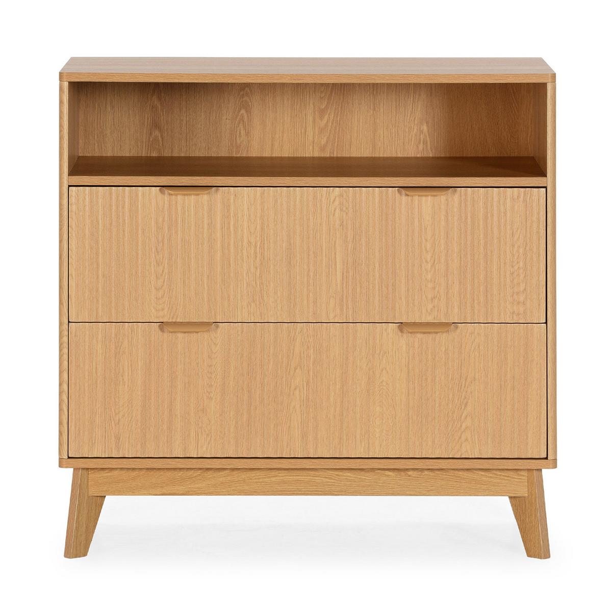 KOMMODE 80/80/40 Oporto Eichenfarbe - Honigeiche, Holzwerkstoff (80/80/40cm) - VS Venta-stock